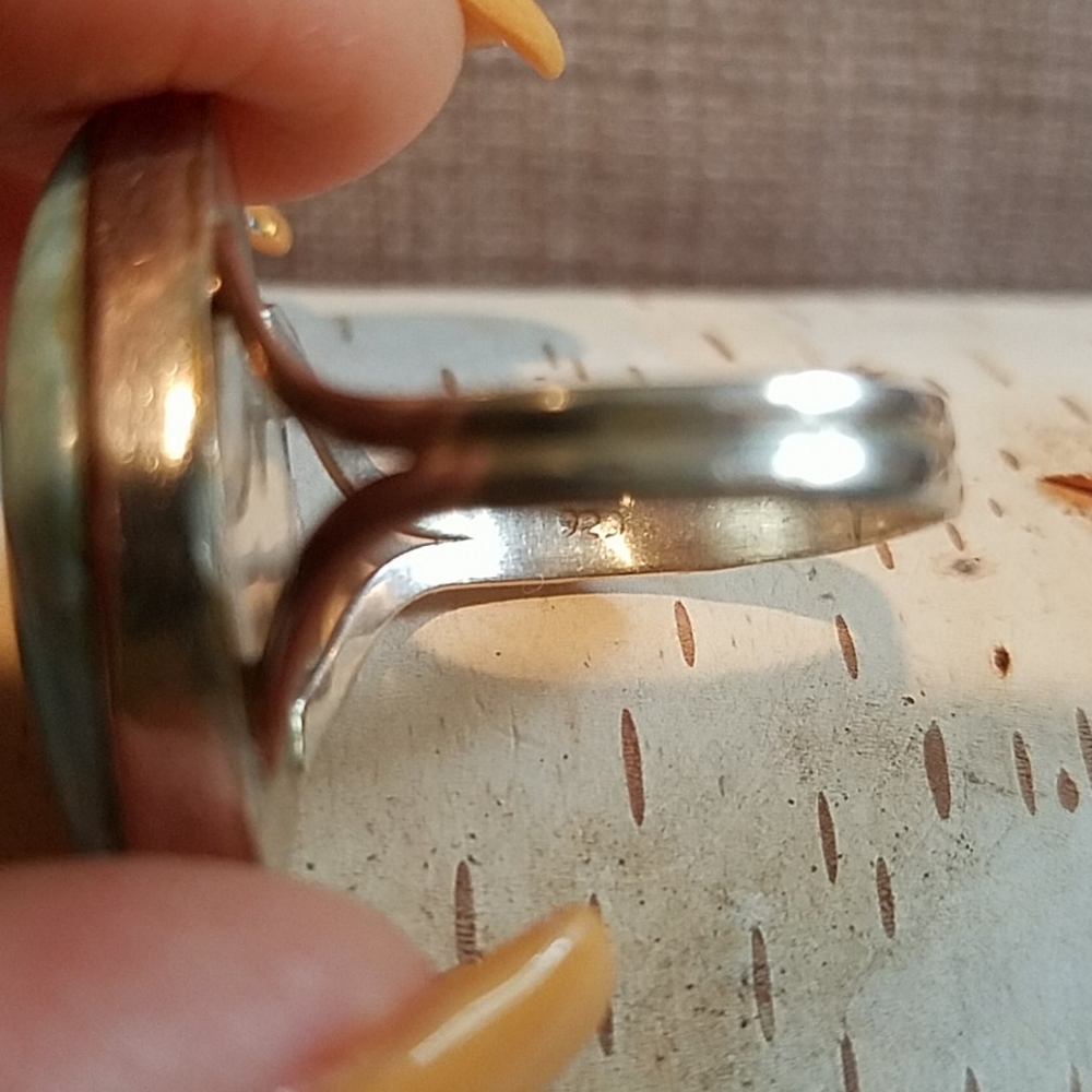 Larimar Ring Size 9 - image 4